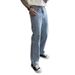 High Street Light Colored Jeans For Men New Style Versatile Slimming Straight Leg Wide Leg Casual Pants_mkmklike.com