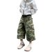 Men's And Women's Washed Damaged Camouflage Shorts High Street Fashion Summer Handsome Seven Point Overalls_mkmklike.com
