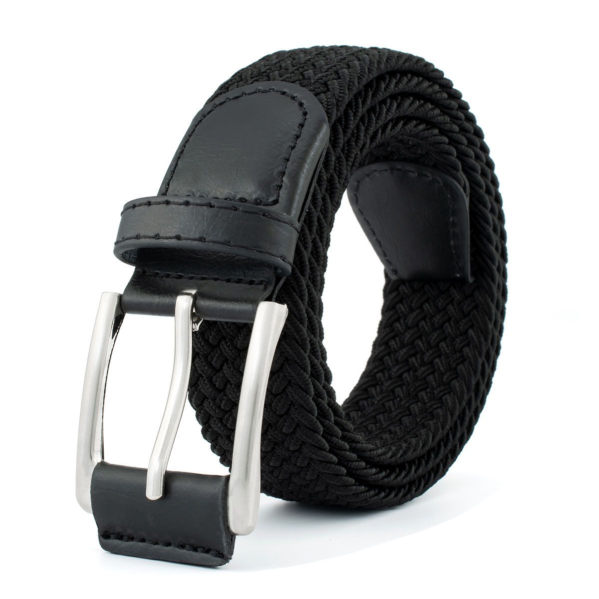 HOT 1pc Stretch Woven Braided for Men Women Junior Casual Jeans Pants Golf Canvas Belt_mkmklike.com
