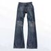Cleanfit Style Heavy Bootcut Washed Distressed Cat-ear Denim Jeans, Slim Fit Vintage Long Pants For Men_mkmklike.com