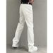 Men's Clothing Summer Thin White Jeans Men's Fashionable Simple Solid Color Straight Casual Pants Loose Versatile Slim Trousers_mkmklike.com