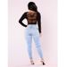 European Collection 2023 Autumn Slim Fit Pencil Jeans In Blue, Plus Size Women's Clothing, Original Order From Own_mkmklike.com