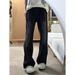 Men's Clothing Men Women Embroidered Loose Straight Leg Jeans High Waisted Wide Leg Pants Black Washed American Retro Style Autumn Design_mkmklike.com