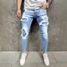 New Purple Patch Jeans Slim Fit Casual Men's Pants Trend_mkmklike.com