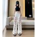 Women's American Style Retro Multi Pocket Patchwork Jeans Fashionable And Stylish Floor Length Pants New Spring Style_mkmklike.com