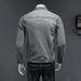 Pulse Pulse European American Retro Washed Gray Denim For Men Korean Version Slim Fit Trendy Handsome Jacket 2024 Spring And Autumn_mkmklike.com