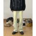 Nordmann Mud Yellow Jeans Men American Retro Loose Straight Trendy Brand High Street Versatile Cool Casual Pants_mkmklike.com