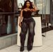 Women's Wide Leg Jeans European American Style Washed Tie Dye Distressed Straight Leg Cargo Pants Fashion_mkmklike.com