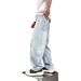 Vintage Washed Baggy Jeans For Men – 90s Grunge Style, Distressed & Wide-Leg (28-36, Blue & Black)_mkmklike.com
