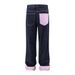 Vibe Design Color Block Cuffed Denim Straight Long Men's Fashion Brand Niche Personality Pocket Stitching Wide Leg Pants_mkmklike.com