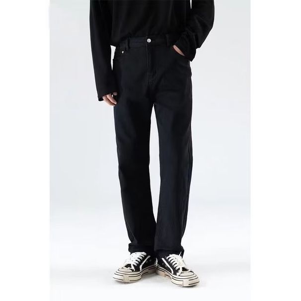 Men's Stretchy Summer Loose Straight Leg Jeans Dropshipping_mkmklike.com