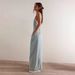 Women's Loose Wide Leg Denim Overalls Casual Solid Color Polyester Spring/Autumn Summer Regular Fit Jeans_mkmklike.com