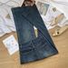 Retro Hong Kong Style Micro Jeans Women, New Spring High-Waisted Double-Buckle Slimming Loose Flare Pants For Petite_mkmklike.com