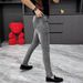 Men's Clothing Slim Fit Elastic Skinny Pants Men's Casual Washed Pants_mkmklike.com