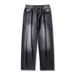 Men's Streetwear Denim Pants – Relaxed Straight Fit With Distressed Details | Wide Leg Jeans For Urban Styling_mkmklike.com