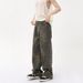 Men's Clothing High Street Retro Leopard Print Wide Leg Jeans Loose Fit Floor Length Pants For Men Denim For Formal & Casual_mkmklike.com