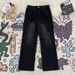 Men's Clothing Men's Vintage Workwear Jeans - Distressed Patchwork Carpenter Pants With Raw Hem (Blue/Black) Streetwear Essential_mkmklike.com