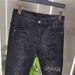 Spring And Autumn Trendy Brand Elastic Jeans Men's Heavy Industry Hot Diamond Printing Fashion Slim-fitting Versatile Black Small Foot Men's Pants_mkmklike.com