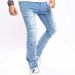 Men's Stretch Flared Jeans With Embroidery – Vintage-Inspired Slim Fit Denim Pants For Retro & Streetwear Style_mkmklike.com