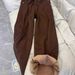 Melard Brown Fleece-Lined Thickened Wide-Leg Jeans For Women 2025 Autumn Winter High Waist Loose Slimming Straight Pants_mkmklike.com