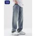 Men's Clothing Men's Summer Loose Large Size Straight Pants Lightweight Casual Pants_mkmklike.com