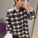 2025 Loe Home Spring New Plaid Leather Zipper Jacket Men's Loose Business Casual Coat_mkmklike.com