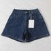 Women's Clothing High-Waisted A-Line Denim Shorts - Korean Style Wide Leg Distressed Summer Shorts (S-XXL)_mkmklike.com