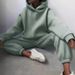 Women's Clothing sweatshirt set solid color casual fashion sports trousers two piece drop shipping_mkmklike.com