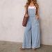 Women's Unique Street Style Wide Leg Denim Overalls Ins Fashion With Pockets Cotton Casual_mkmklike.com