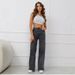 Women's Clothing Tall Women's High Waist Jeans - Comfortable Stretch Denim Pants For Work & Casual Wear (Grey, Sizes 25-32, Loose Fit, Cotton Blend)_mkmklike.com
