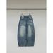 ICC Early Spring New Street Style Loose Fit Curved Hem Jeans With Washed Fading And Cat-Eye Effect For Women 10663_mkmklike.com