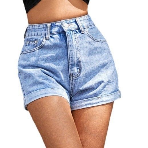 Women's Loose Wide Leg Pants Denim Shorts Style Spring Summer NewClothing_mkmklike.com