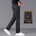 Thickened Jeans Men's Straight Slim-Fit Business Casual Men's Pants Elastic Men's Pants_mkmklike.com