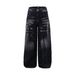 Streetwear Washed Distressed Denim Jeans – Relaxed Straight-Leg Fit With Whisker & Fray Details | Unisex Baggy Vintage-Inspired Pants For Men_mkmklike.com