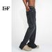 EF Denim | 2023 New Product, Four Seasons Korean Version Simple Versatile Pant Foot Split Design Jeans Men's And Women's Gray And Black_mkmklike.com