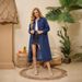 Women's Clothing Vintage Denim Duster Coat For Women – Slim Fit Long Jacket In Dark Blue, Plus Size Available_mkmklike.com