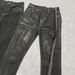 Men‘s Oil Wax Jeans Classic Denim Gothic Coated Casual Flared Trousers High Street Solid Designer Luxury Pants_mkmklike.com