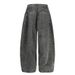 Post-apocalyptic Style Heavy-duty Washed Vintage Denim Wide-leg Men's Design Sense Niche Silhouette Loose Scimitar Pants_mkmklike.com