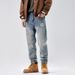 Men's Clothing High Street Loose Straight Jeans Men's Daddy Pants Tapered Long Pants_mkmklike.com