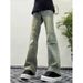 Vintage Washed Straight-Leg Jeans High-Street Minimalist Fit Non-Stretch Cotton Unisex Essential 6 Colors Sizes S to XXXL_mkmklike.com