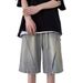 Men's Clothing Summer New American Style Shorts Men's Trendy Brand Design Loose Large Size Sports Casual Shorts Jeans_mkmklike.com