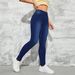 M633#European American Wish Cross-border Autumn And Winter Women's High-waisted Slim-fit Plain Stretchy Slimming_mkmklike.com