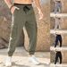 Men's Cargo Pants Jogger Pants Casual Pants Drawstring Elastic Waist Elastic Pants_mkmklike.com