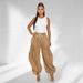 Patchwork Jogger Jeans For Women Elastic Waist Drawstring Long Pants Relaxed Everyday Wear Versatile Comfortable Feshion Trend_mkmklike.com