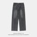 Distressed Washed Wide Leg Jeans For Men - Loose Fit Vintage Denim Pants, Streetwear Casual Trousers, Spring Summer Essential_mkmklike.com
