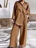 Women's Clothing nine quarter sleeve shirt loose pants two piece suit_mkmklike.com