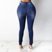 Women's Clothing Jeans High Waist Slim Pencil Trousers_mkmklike.com