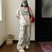 Retro Washed Straight Leg Cargo Jeans Multi Pocket High Street Trendy Brand Casual Wide Leg for Men And Women_mkmklike.com