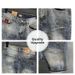 Men's Slim Fit Denim Jeans Simple Embroidered Maple Leaf Ripped Trendy Five Point Pants Versatile Summer Style_mkmklike.com