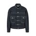 Men's Distressed Denim Jacket With Contrast Stitching - Oversized Streetwear Style For Spring & Fall - Lightweight Cotton Casual Coat (Blue)_mkmklike.com